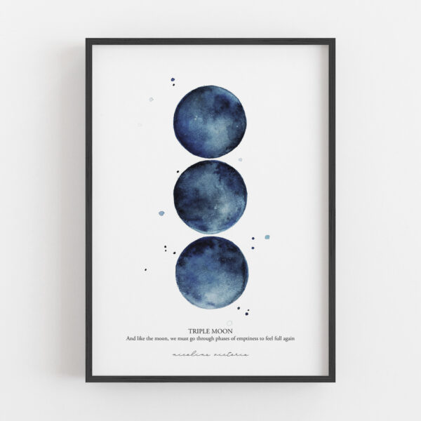 Triple Moon - Dark Blue